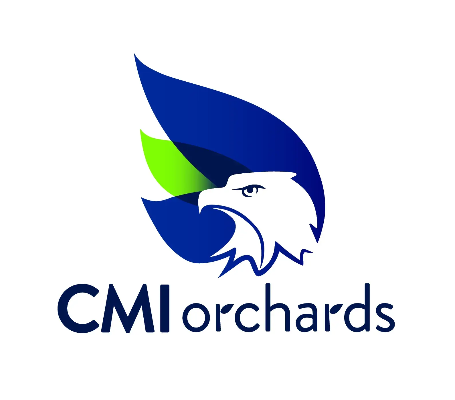 The CMI Orchards eagle logo