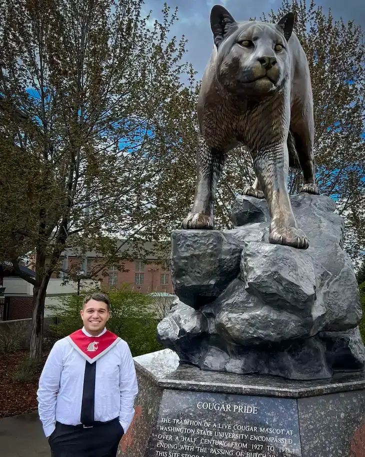 Alex's WSU graduation day